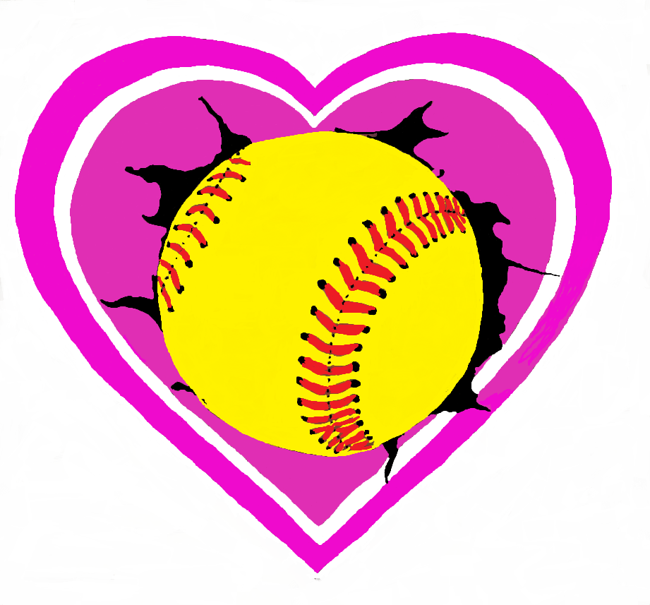 Softball Heart